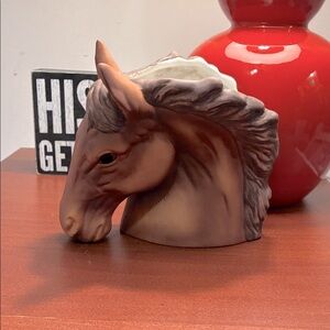 Horse Head Ceramic Vase/Planter